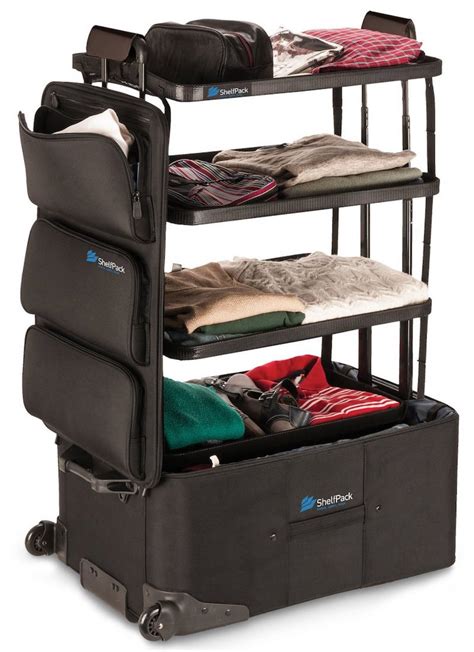 hanging luggage bag on wheels.